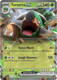 Torterra ex - 012/162 - Holofoil - NM - Double Rare - SV05: Temporal Forces