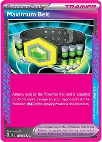 Maximum Belt - 154/218 - Holofoil - NM - ACE SPEC Rare - SV05: Temporal Forces