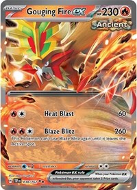 Gouging Fire ex - 038/162 - Holofoil - NM - Double Rare - SV05: Temporal Forces