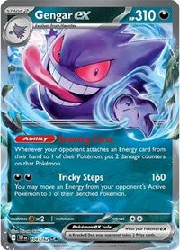 Gengar ex - 104/162 - Holofoil - NM - Double Rare - SV05: Temporal Forces