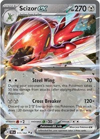 Scizor ex - 111/162 - Holofoil - NM - Double Rare - SV05: Temporal Forces