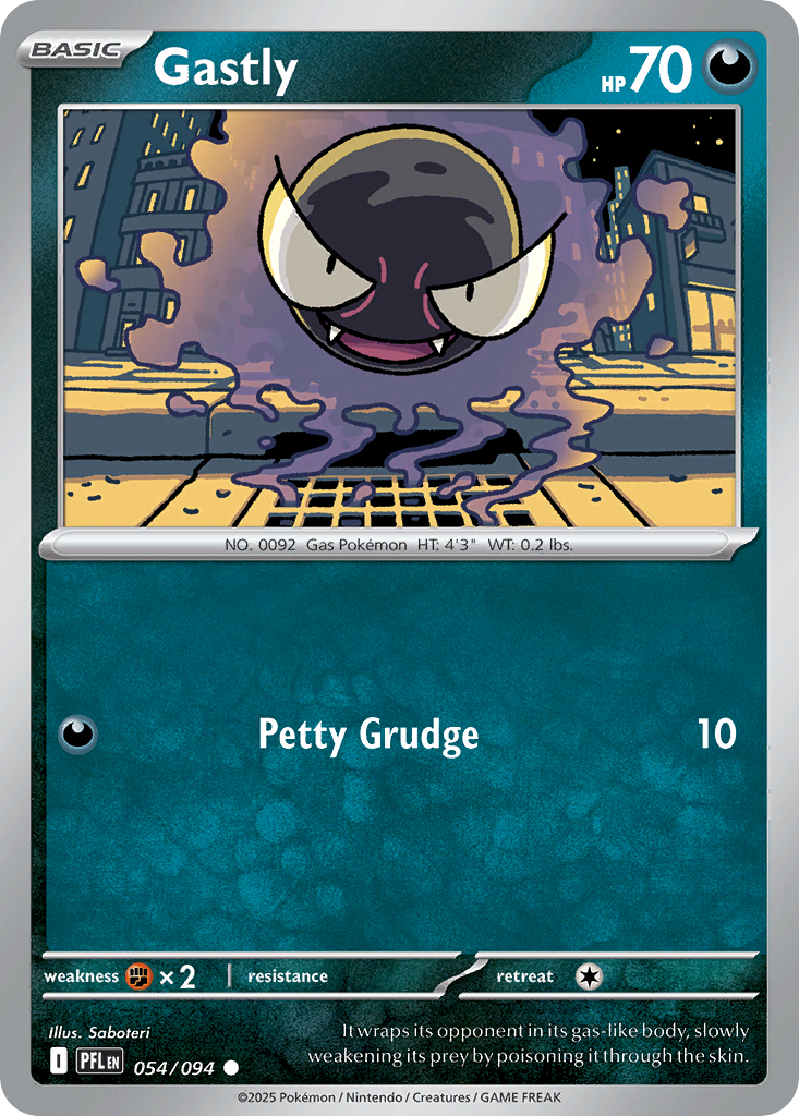 Gastly - 54/94 - Normal - NM - Common - Phantasmal Flames