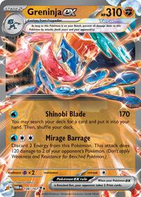 Greninja ex - 106/167 - Holofoil - NM - Double Rare - SV06: Twilight Masquerade