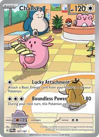 Chansey - 187/167 - Holofoil - NM - Illustration Rare - Twilight Masquerade