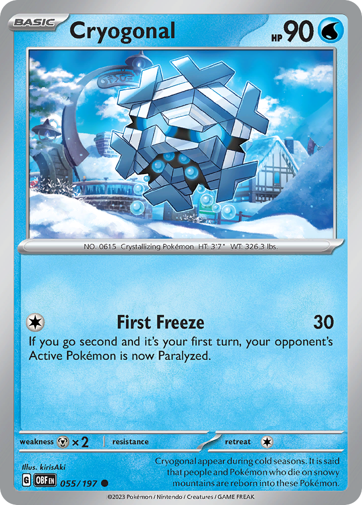 Cryogonal - 55/197 - Normal - NM - Common - Obsidian Flames