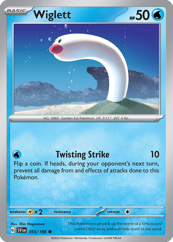 Wiglett - 55/198 - Normal - NM - Common - Scarlet & Violet