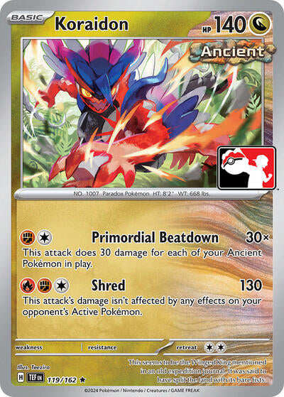 Koraidon - 119/162 - Holofoil - NM - Rare - Prize Pack Series One