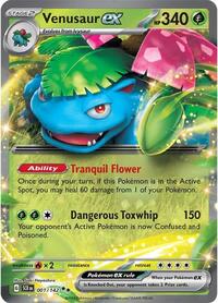 Venusaur ex - 1/142 - Holofoil - NM - Double Rare - Stellar Crown