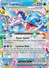 Lapras ex - 032/142 - Holofoil - NM - Double Rare - SV07: Stellar Crown