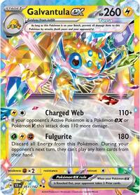 Galvantula ex - 051/142 - Holofoil - NM - Double Rare - SV07: Stellar Crown