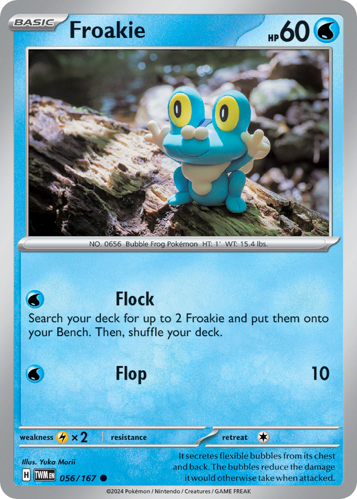 Froakie - 56/167 - Reverse Holofoil - NM - Common - Twilight Masquerade