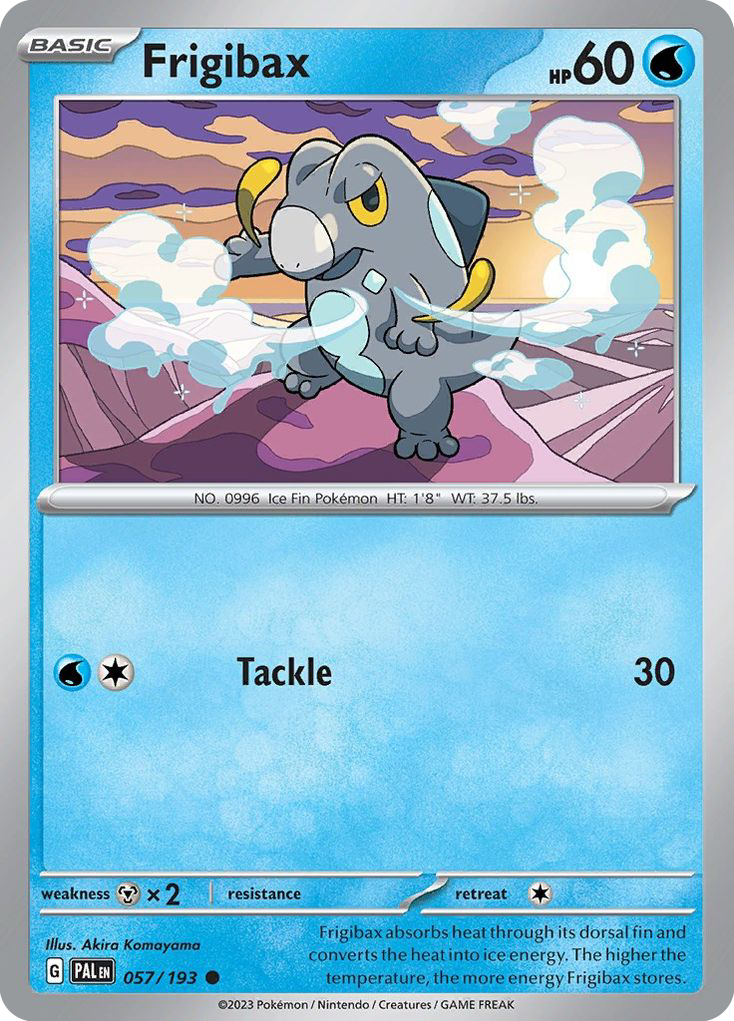 Frigibax - 57/193 - Reverse Holofoil - NM - Common - Paldea Evolved