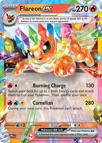 Flareon ex - 014/131 - Holofoil - NM - Double Rare - SV: Prismatic Evolutions
