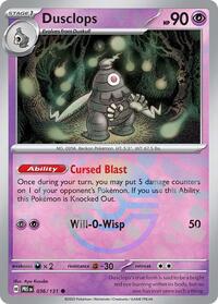 Dusclops Poke Ball Pattern - 36/131 - Poke Ball - NM - Common - Prismatic Evolutions