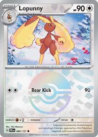 Lopunny Poke Ball Pattern - 84/131 - Poke Ball - NM - Common - Prismatic Evolutions