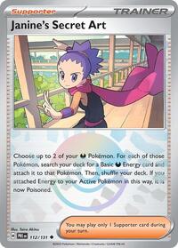 Janines Secret Art Poke Ball Pattern - 112/131 - Poke Ball - NM - Uncommon - Prismatic Evolutions
