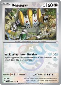 Regigigas Master Ball Pattern - 86/131 - reverseholofoil-masterballpattern - NM - Uncommon - Prismatic Evolutions
