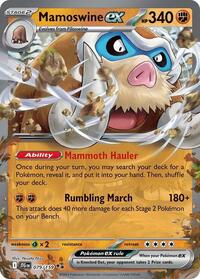 Mamoswine ex - 079/159 - Holofoil - NM - Double Rare - SV09: Journey Together