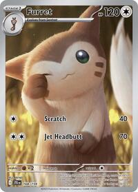 Furret - 168/159 - Holofoil - NM - Illustration Rare - Journey Together