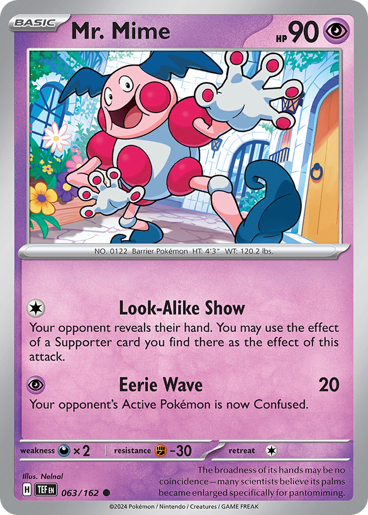 Mr. Mime - 63/162 - Normal - NM - Common - Temporal Forces