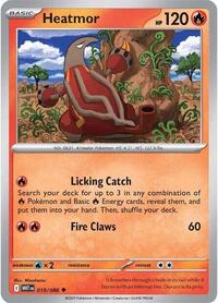 Heatmor Poke Ball Pattern - 19/86 - Poke Ball - NM - Uncommon - White Flare