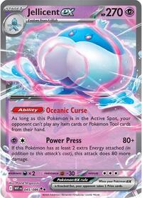 Jellicent ex - 45/86 - Holofoil - NM - Double Rare - White Flare