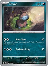 Deino Master Ball Pattern - 65/86 - Master Ball - NM - Common - White Flare