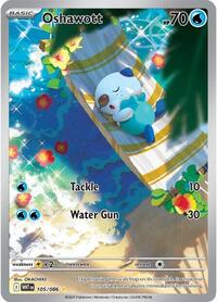 Oshawott - 105/86 - Holofoil - NM - Illustration Rare - White Flare
