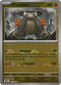 Terrakion Poke Ball Pattern - 54/86 - Poke Ball - NM - Rare - White Flare