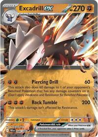 Excadrill ex - 46/172 - Holofoil - NM - Double Rare - SV: Black Bolt