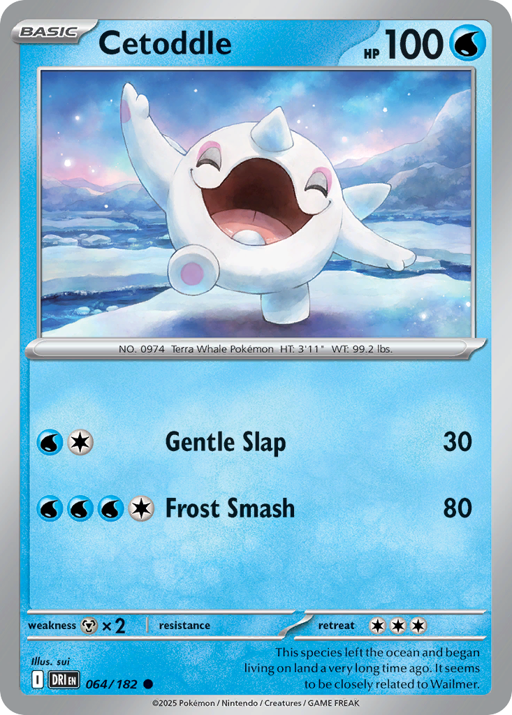 Cetoddle - 64/182 - Reverse Holofoil - NM - Common - Destined Rivals