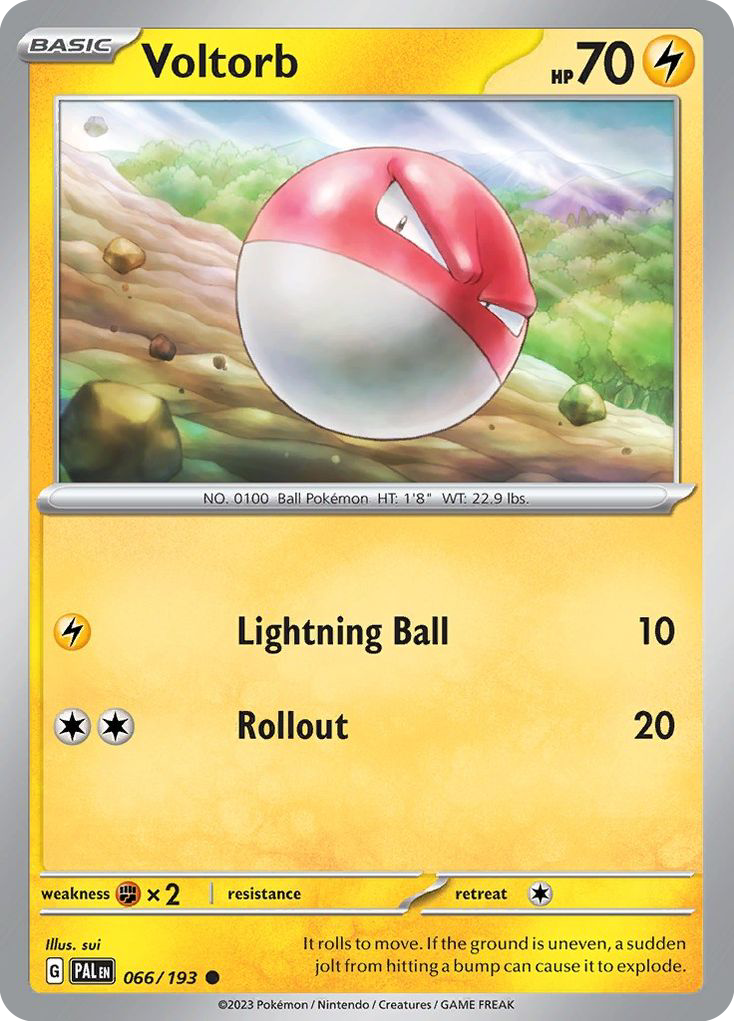 Voltorb - 66/193 - Normal - NM - Common - Paldea Evolved
