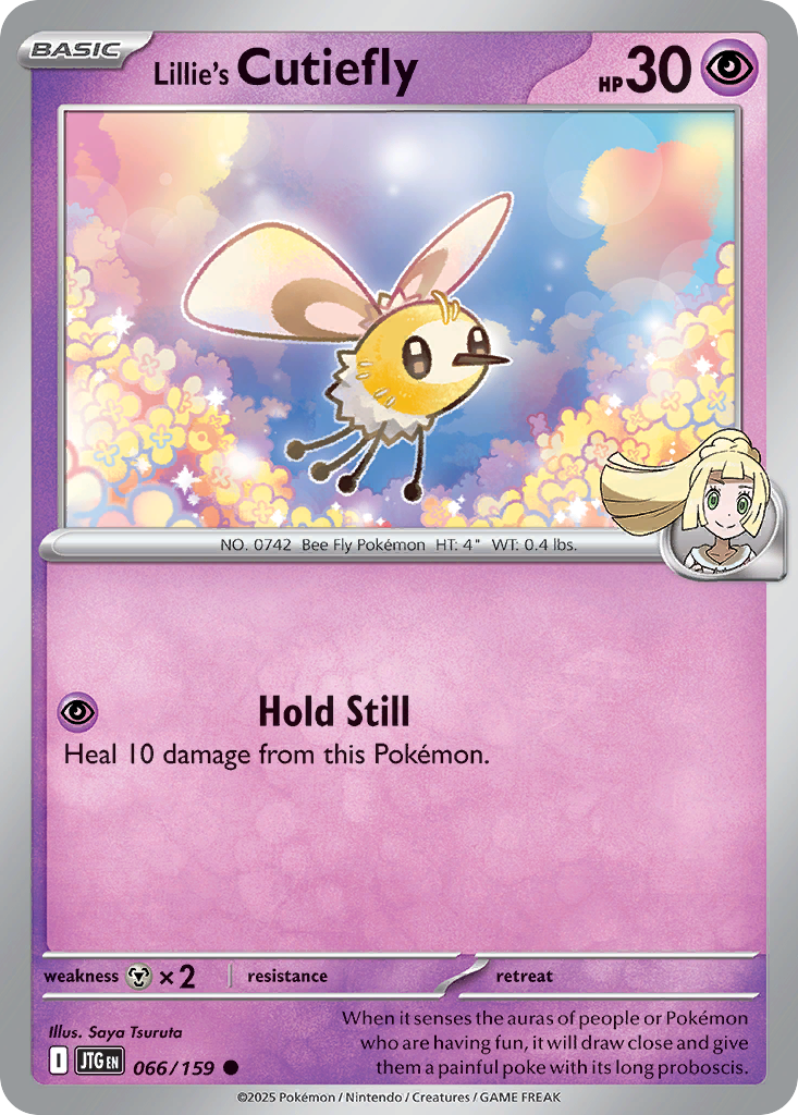 Lillie's Cutiefly - 66/159 - Reverse Holofoil - NM - Common - Journey Together
