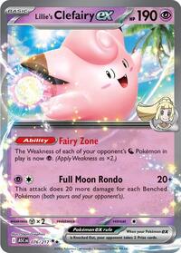 Lillie's Clefairy ex - 076/217 - Holofoil - NM - Double Rare - ME: Ascended Heroes