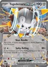 Togedemaru ex - 149/217 - Holofoil - NM - Double Rare - ME: Ascended Heroes