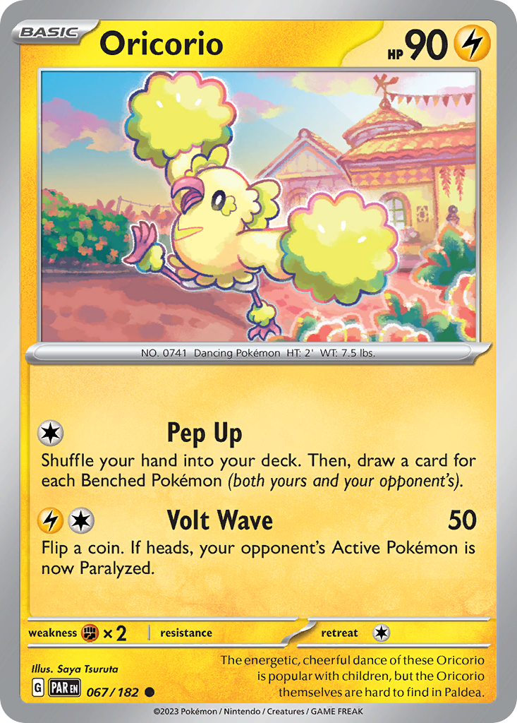Oricorio - 67/182 - Reverse Holofoil - NM - Common - Paradox Rift