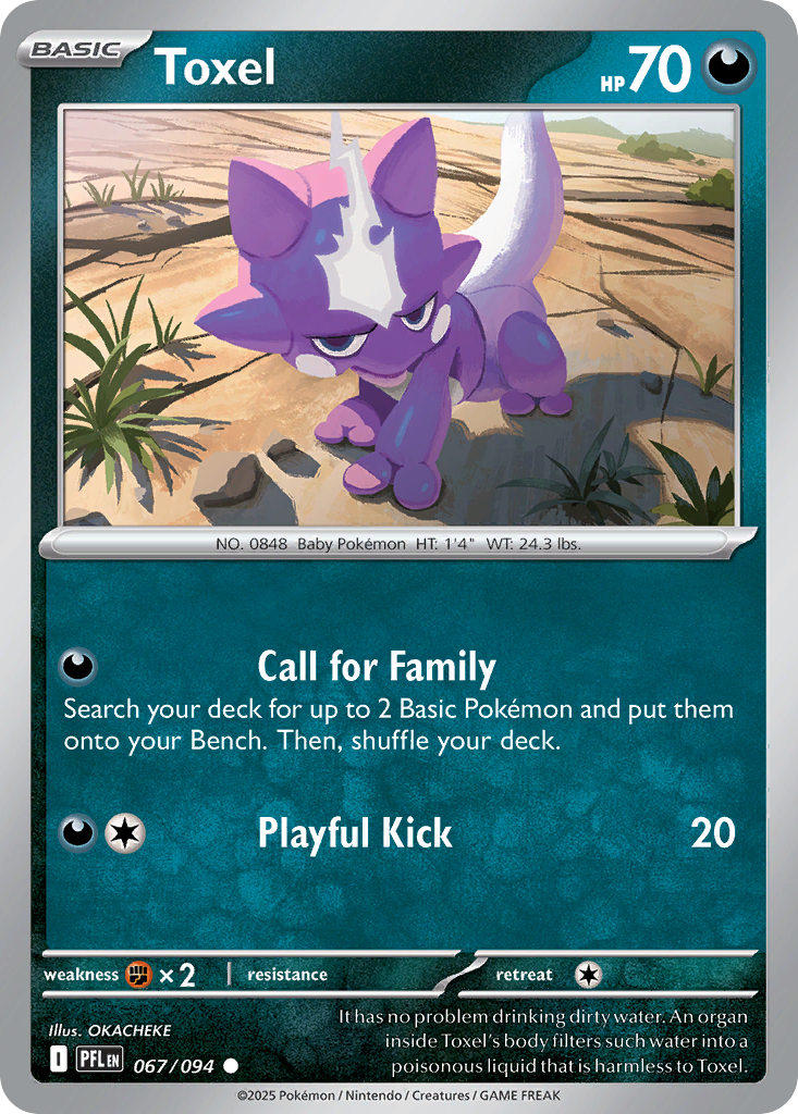 Toxel - 67/94 - Normal - NM - Common - Phantasmal Flames