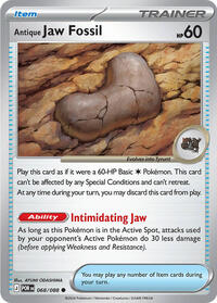 Antique Jaw Fossil - 68 - Normal - NM - Common - Perfect Order