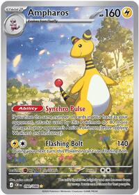 Ampharos - 90/86 - Holofoil - NM - Illustration Rare - Chaos Rising