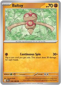 Baltoy - 46/86 - Reverse Holofoil - NM - Common - Chaos Rising