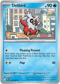 Delibird - 18/86 - Normal - NM - Uncommon - Chaos Rising