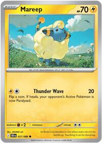 Mareep - 27/86 - Reverse Holofoil - NM - Common - Chaos Rising
