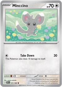 Minccino - 72/86 - Reverse Holofoil - NM - Common - Chaos Rising