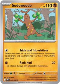 Sudowoodo - 43/86 - Reverse Holofoil - NM - Uncommon - Chaos Rising