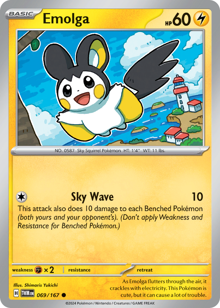 Emolga - 69/167 - Normal - NM - Common - Twilight Masquerade