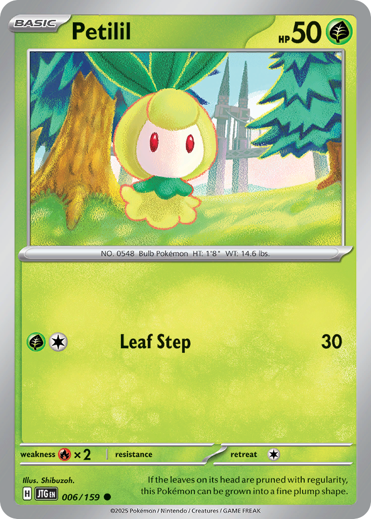 Petilil - 6/159 - Normal - NM - Common - Journey Together