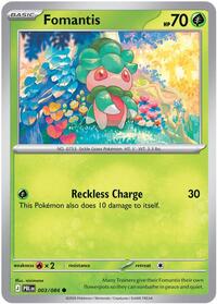 Fomantis - 3/84 - Reverse Holofoil - NM - Common - Pitch Black