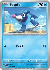 Popplio - 18/84 - Normal - NM - Common - Pitch Black