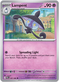 Lampent - 37/84 - Reverse Holofoil - NM - Uncommon - Pitch Black