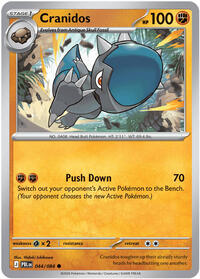 Cranidos - 44/84 - Reverse Holofoil - NM - Common - Pitch Black